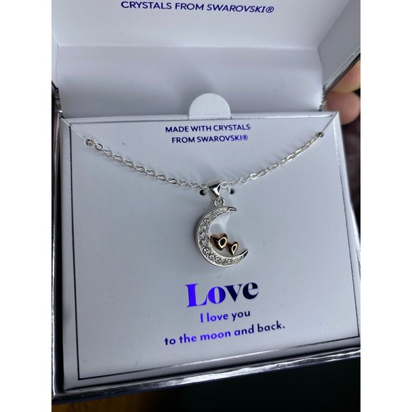 I love you to the moon and back Necklace - Picture 3 of 4